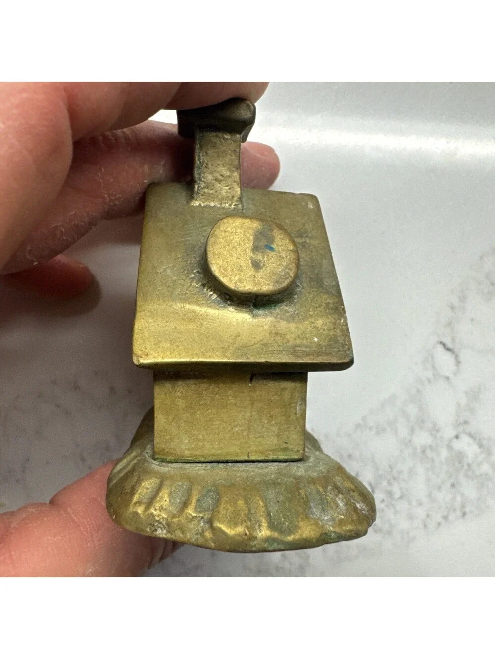 vintage cast brass cottage house